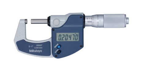 Mitutoyo Digimatic Micrometer with Friction Thimble 0-1