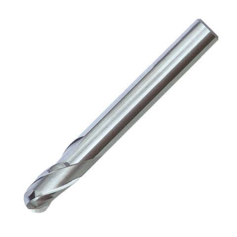 Europa Tools Carbide End Mill 3 Flute Uncoated - Ball Nose - Standard Length - K30 - 1mm
