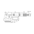 0-25mm 0-1" IP65 Digital Outside Micrometer - 3101 Series (Insize) thumbnail 2