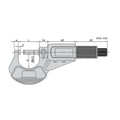 0-25mm 0-1" Digital Outside Micrometer - 3109 Series (Insize) thumbnail 2