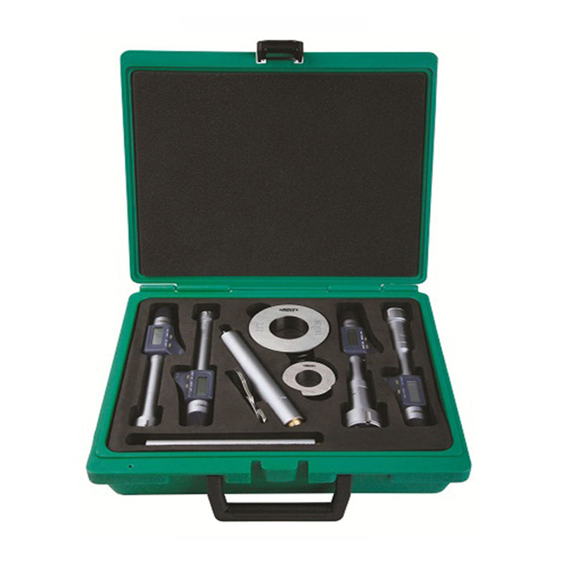 6-12mm/0.24-0.47" IP54 Digital Three Points Internal Bore Micrometer Set - 3127 Series (Insize)