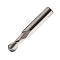 Europa Tools Carbide End Mill 2 Flute Uncoated - Ball Nose - Standard Length - K30 - 1mm thumbnail 1