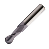 Europa Tools Carbide End Mill 2 Flute TiAlN Coated - Ball Nose - Standard Length - K30 - 1mm thumbnail 1