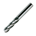 Europa Tools Carbide End Mill 4 Flute Uncoated - Ball Nose - Standard Length - K30 - 1mm thumbnail 1