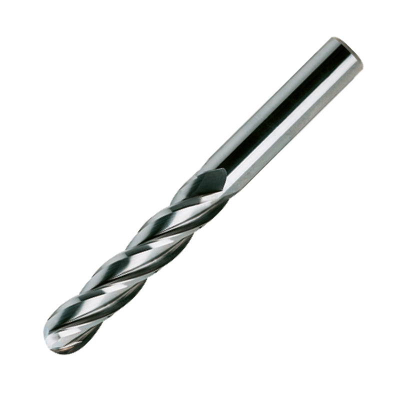 Europa Tools Carbide End Mill 4 Flute Uncoated - Ball Nose - Long Length - K30 - 3mm