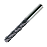 Europa Tools Carbide End Mill 4 Flute TiAlN Coated - Ball Nose - Long Length - K30 - 5mm