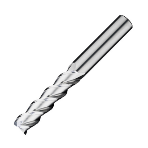 ITC Carbide End Mill Square Edge 3204 - 3 Flute 45° Helix Chipbreakers with Facet Relief - Non-Ferrous - 20mm