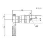3-4" Imperial Blade Micrometer - 3232 Series (Insize)
