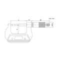 0-25mm Type A Blade Micrometer - 3232 Series (Insize) thumbnail 2