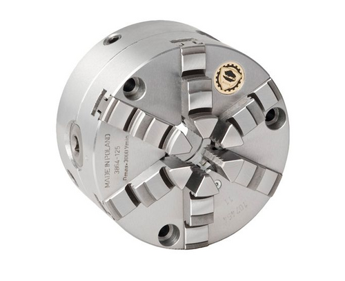 Bison Steel Scroll Chuck - 6 Jaw - 1 Piece Jaw (Front Mount) - 125mm