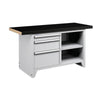 Polstore Modular Workbench With 3 Drawers & 2 Shelves - Rubber Cover - Light Grey - 1500mm (W) x 750mm (D) thumbnail 1