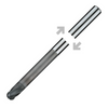 ITC Carbide End Mill Ball Nose 4072 - 4 Flute 30° Helix  With Facet Relief & Diamond Coating - Composites - 1mm thumbnail 1