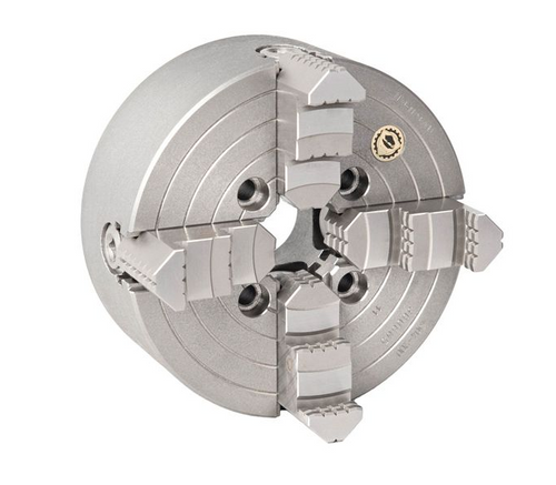 Bison Steel Independent Chuck - 4 Jaw - 1 Piece Jaw (Front Mount) - 250mm