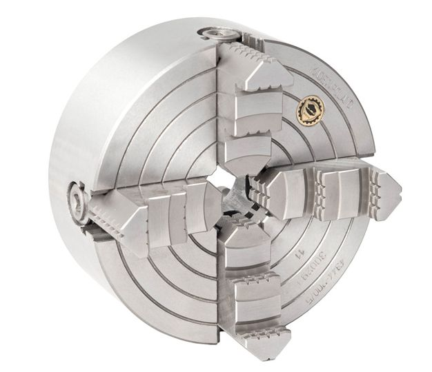 Bison Cast Iron Independent Chuck - 4 Jaw - 1 Piece Jaw (Camlock Mount) - 200mm (D1-4 Camlock)