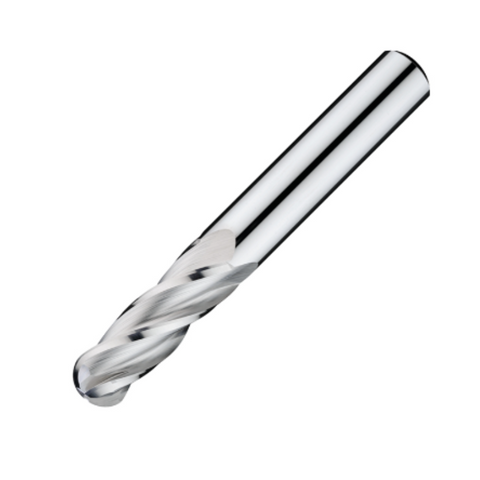 ITC Carbide End Mill Ball Nose 4662 - 4 Flute 30° Helix  With Facet Relief - General Purpose - 6mm