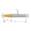 Carmex Solid Carbide Tapered End Mill - 6mm thumbnail 2