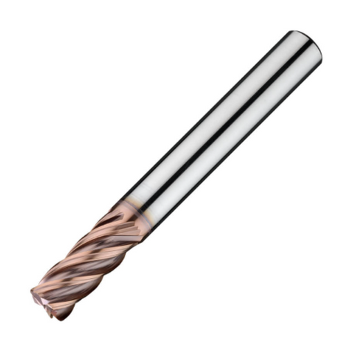 ITC Carbide End Mill Corner Radius 5021 - 5 Flute Variable Helix With Roll Relief, Harmonic Fluting, Radius & Coating - Steels & Exotics - 8mm x R0.25