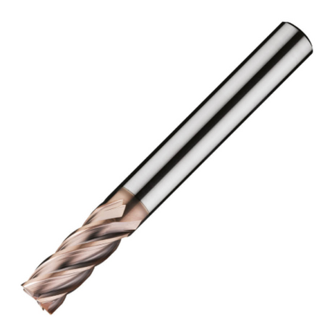ITC Carbide End Mill Square Edge 5021 - 5 Flute Variable Helix Roll Relief Harmonic Fluting + Coating - Steels & Exotics - 20mm