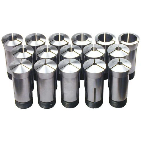 Vortex 5C Metric Lathe collet Set - Round Bore - 3-28mm (19Pcs)