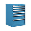 Polstore Cabinet - 6 Drawers 27x27EH - 90% Extension - Light Blue - 564mm(W) x 572mm(D) x 800mm(H) thumbnail 1