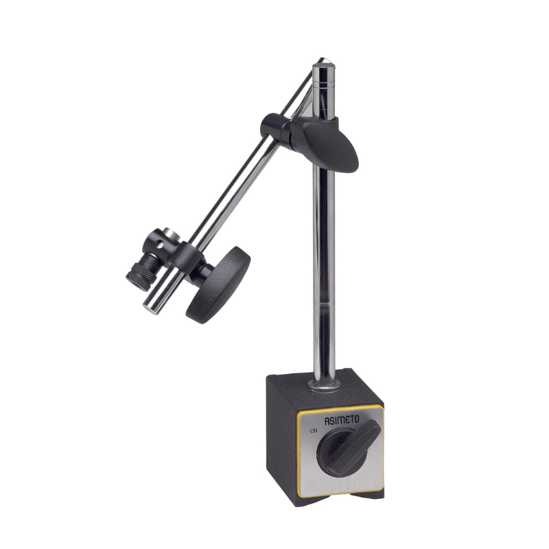 Asimeto Magnetic Base 601 Series - 60 x 50 x 55mm - 8mm Dia of Hole