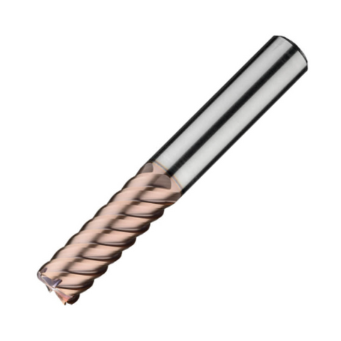 ITC Carbide End Mill Corner Radius 6021-R - Multi-flute 52° Helix With Roll Relief, Coating & Radius - Steels & Exotics - 20mm x R0.25