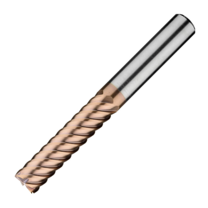 ITC Carbide End Mill Square Edge 6031 - Multi-flute 52° Helix With Roll Relief & Coating - Steels & Exotics - 3mm