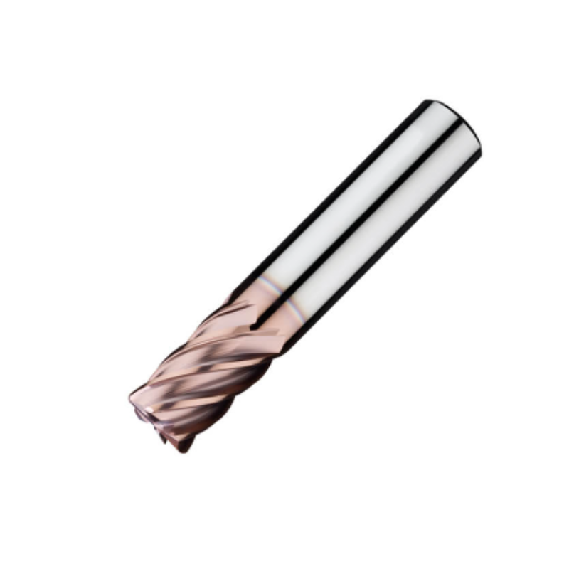 ITC Carbide End Mill Corner Radius 6071 - 6 Flute Variable Helix Roll Relief Harmonic Fluting Radius + Coating - Steels & Exotics - 6mm x R0.25