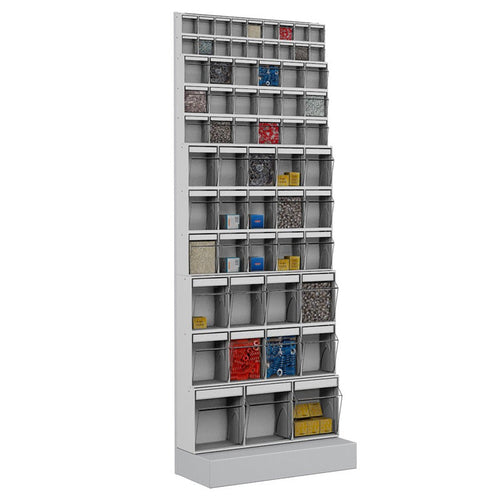 Polstore Unibox Free-Standing Racks - 62 Compartments - 600mm (w) x 325mm (d) x 1750mm (h)