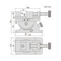 0-80mm Precision Universal Inspection Vice - 6521 Series (Insize) - 6521-80 thumbnail 2