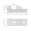 50mm Jaw Width Precision Inspection Vice - 6526 Series (Insize) - 6526-80 thumbnail 2