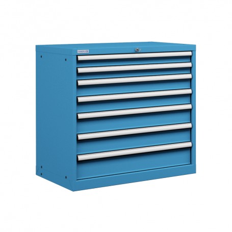 Polstore Cabinet Combo - 7 Drawers 45X27EH - 100% Extension - Light Blue - 870mm(w) x 850mm(h)