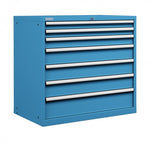 Polstore Cabinet Combo - 7 Drawers 54x27EH - 100% Extension - Light Blue - 1023mm(w) x 1000mm(h)