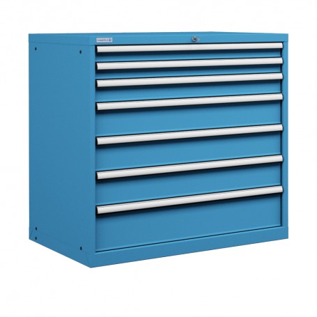 Polstore Cabinet Combo - 7 Drawers 54x27EH - 100% Extension - Light Blue - 1023mm(w) x 1000mm(h)