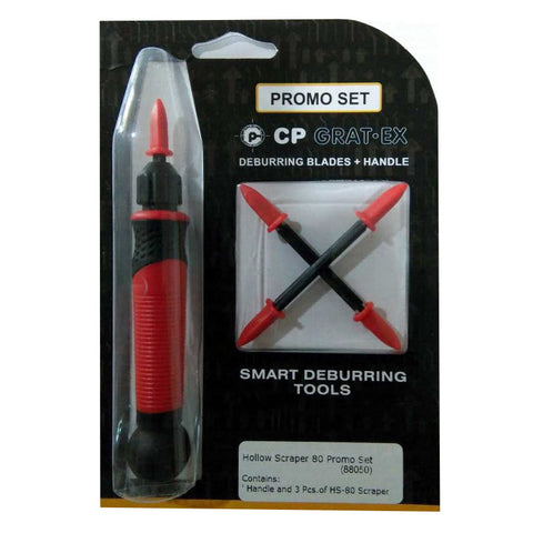 CP Gratex Deburring Promo Set 4 - Scraper 80 - Comfort Handle - 88050