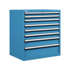 Polstore Cabinet Combo - 8 Drawers 45x36EH - 100% Extension - Light Blue - 870mm(w) x 1000mm(h) thumbnail 1