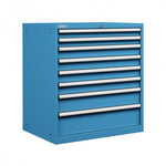 Polstore Cabinet Combo - 8 Drawers 45x36EH - 100% Extension - Light Blue - 870mm(w) x 1000mm(h)