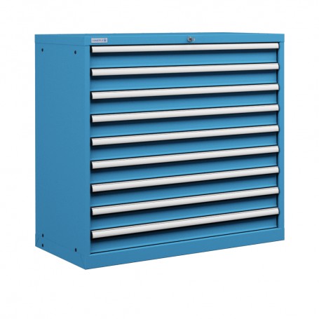 Polstore Cabinet Combo - 9 Drawers 54x27EH - 100% Extension - Light Blue - 1023mm(w) x 1000mm(h)