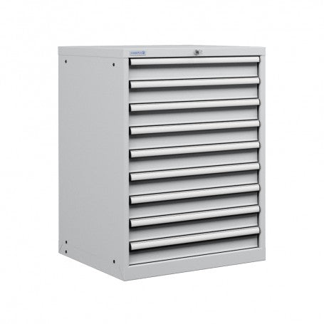 Polstore Cabinet Combo - 9 Drawers 36x36EH - 100% Extension - Light Grey - 717mm(w) x 1000mm(h)
