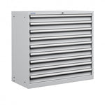 Polstore Cabinet Combo - 9 Drawers 54x27EH - 100% Extension - Light Grey - 1023mm(w) x 1000mm(h)