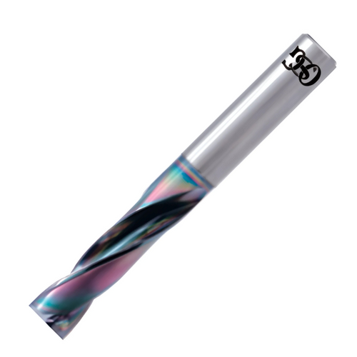 OSG Flat Bottom Carbide Drill - Solid 2xD - EGIAS Coated - 15.00mm