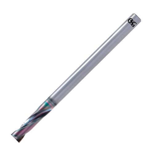 OSG Flat Bottom Carbide Drill - Solid 2xD Long Length - EGIAS Coated - 3.30mm