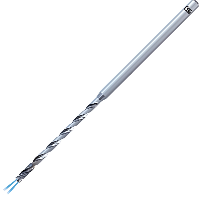 OSG Micro Carbide Drill - 12D Internal Coolant - IchAda Coated - 1.00mm