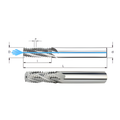 Carmex Thread Mills Solid Carbide - For Aluminium - Metric - M3, M4 x 0.5 - UnCoated thumbnail 2
