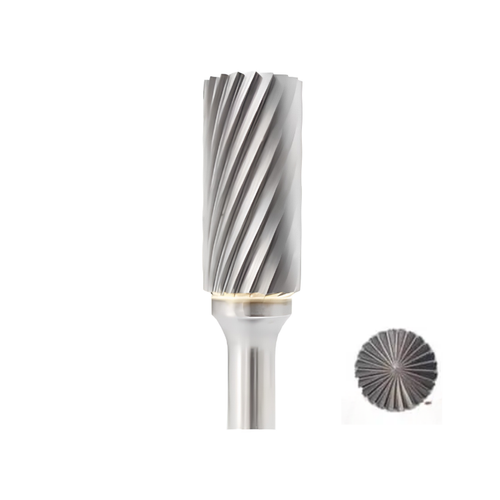 Vortex Carbide Burr Type B - Cylinder With End Cut - Single Cut - 3mm Diameter