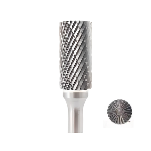 Vortex Carbide Burr Type B - Cylinder With End Cut - Double Cut - 16mm Diameter