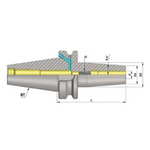 Omega Products BT50 Shrink Fit Chuck - G2.5 - 25,000 RPM - 25mm - 120mm Long