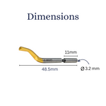 Cp Gratex C20 TiN Coated Deburring Blades - HSS - 3.2mm
