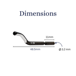 Cp Gratex C35 Deburring Blades - HSS - 3.2mm