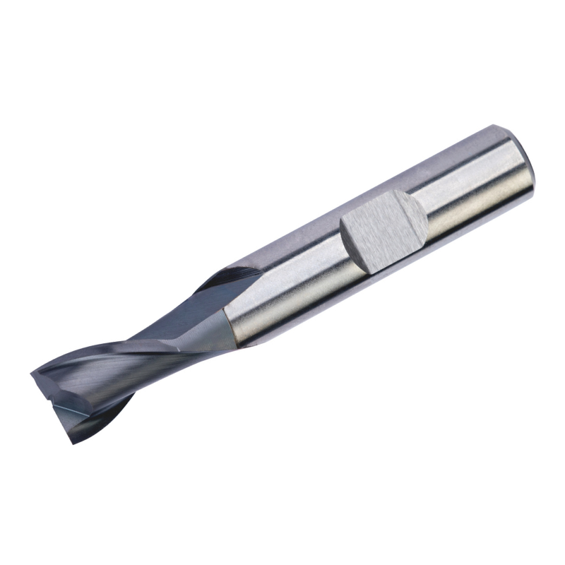 Dormer Pramet C126 1.0mm HSS-E-Powder Metal TICN Flatted Shank 2 Flute Short Series Slot Drill DIN 327 D